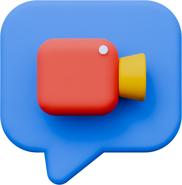 Video Call 3D Icon